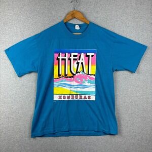 Vintage Honduras Heat Shirt Men XL Beach Ocean Retro 80s 90s‎ Single Stitch Surf